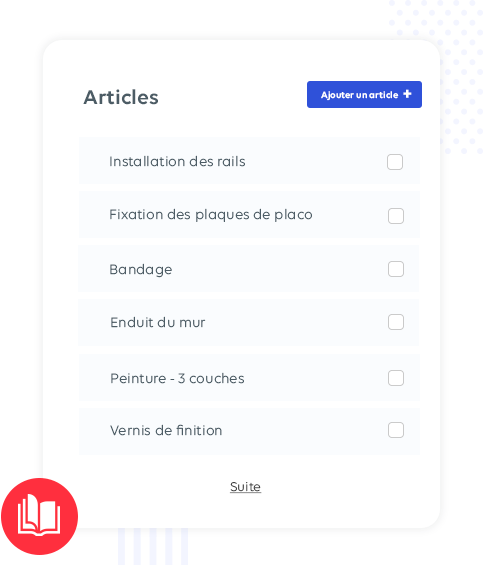 Votre catalogue d'articles à portée de clic !