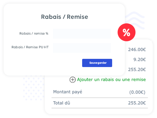 Vous accordez des remises commerciales ?