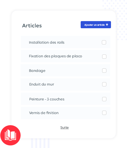 Votre catalogue d'articles à portée de clic !